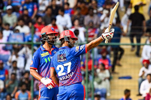 KL Rahul, Nitish Rana rain runs against Punjab Kings, their 220-run partnership second-highest in IPL