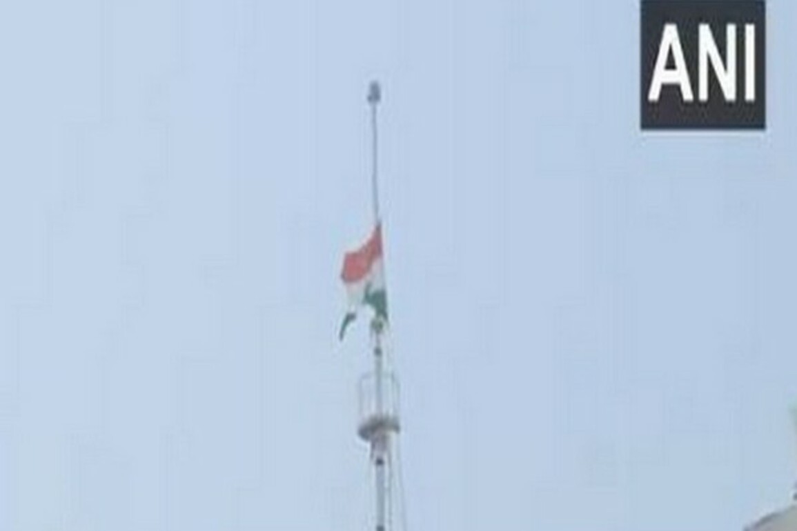 National Flag at half-mast in Chennai mourns Pope Francis demise