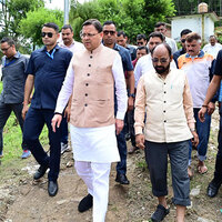 Chamoli Cloudburst: Uttarakhand CM Dhami visits, takes stock of disaster-affected areas of Tharali