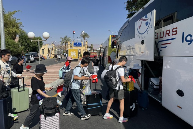 EGYPT-SOUTH SINAI-CHINESE CITIZENS-EVACUATION FROM ISRAEL
