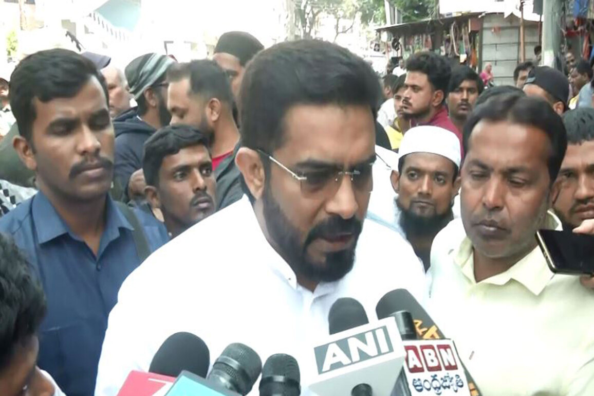 Telangana: Nampally MLA Majid Hussain meets families of Saudi bus accident victims