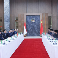 INDONESIA-JAKARTA-CHINA-LI QIANG-SPEAKER OF INDONESIA'S HOUSE OF REPRESENTATIVES-MEETING