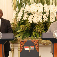 South African leader talks trade during Asian tour