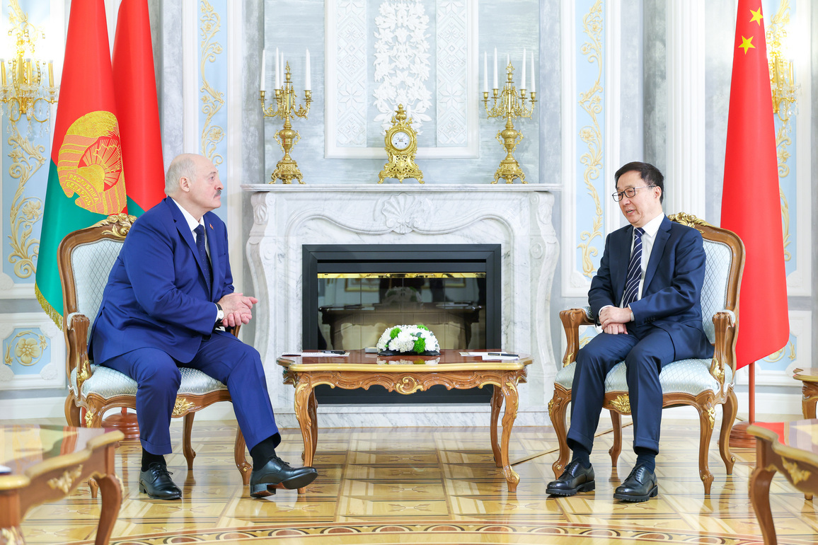 BELARUS-MINSK-HAN ZHENG-BELARUSIAN PRESIDENT-MEETING