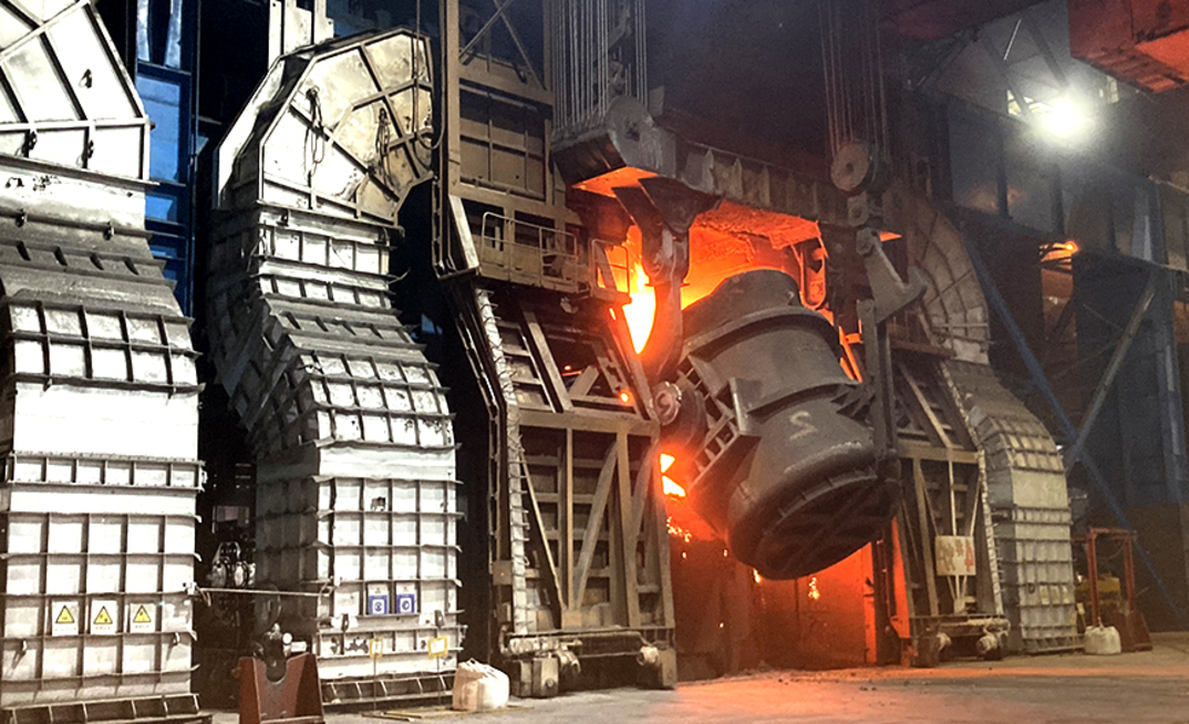 Produção de aço na China
