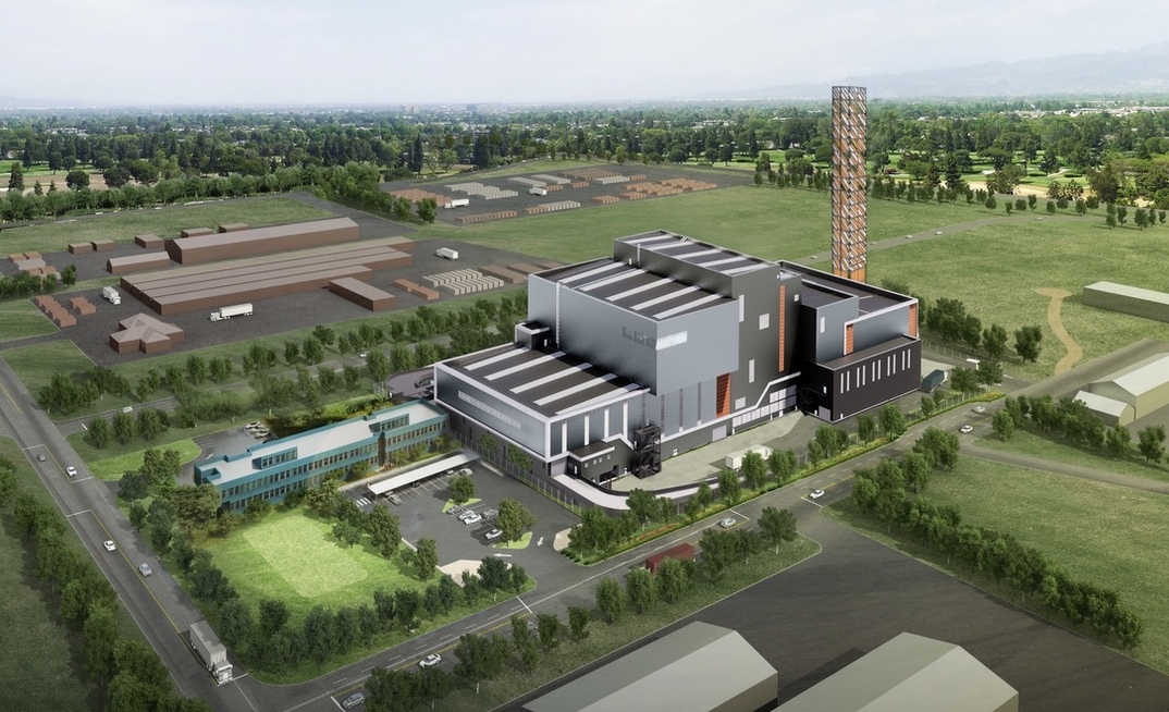 Artists impression of the Kwinana Energy Recovery facility