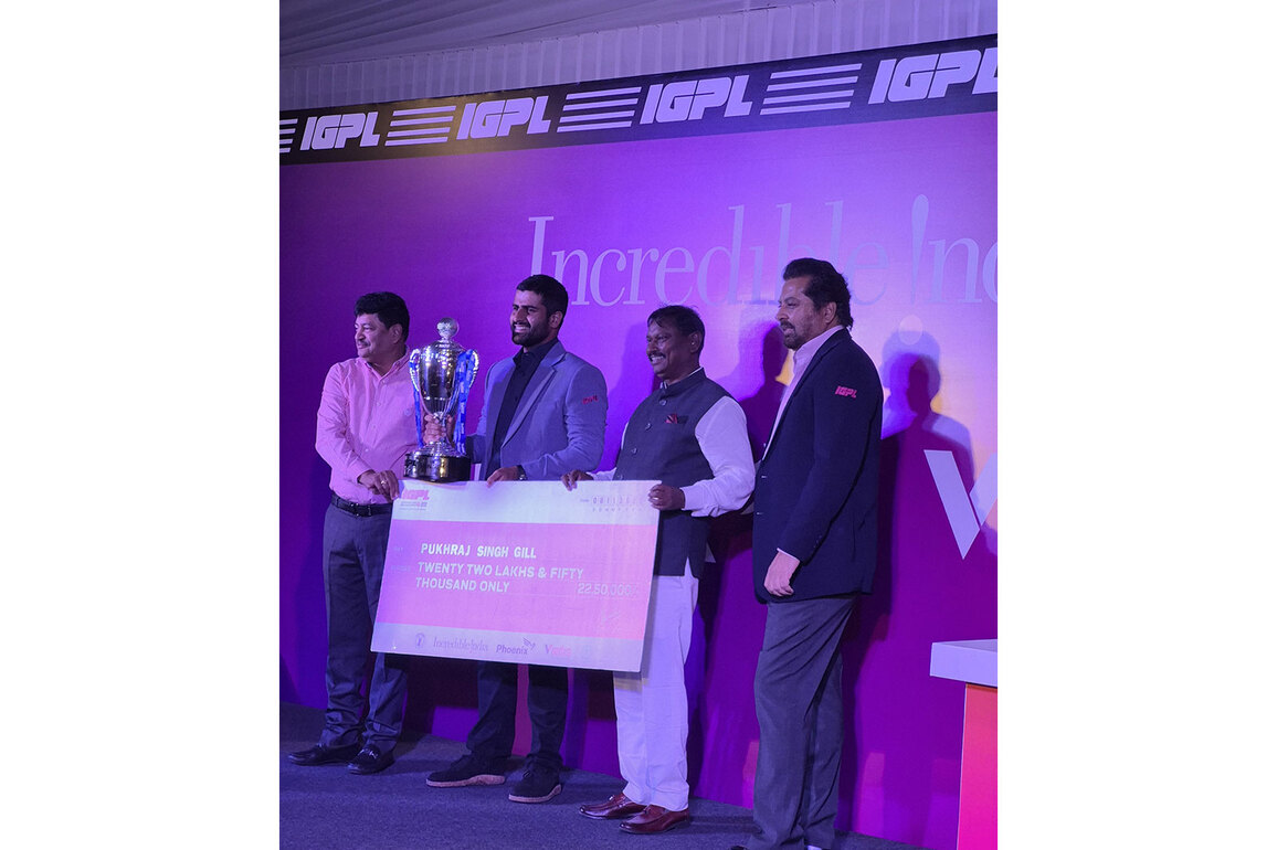 Pukhraj eyes bigger goals as he jumps to 2nd place on IGPL OOM; receives award from Arjun Munda