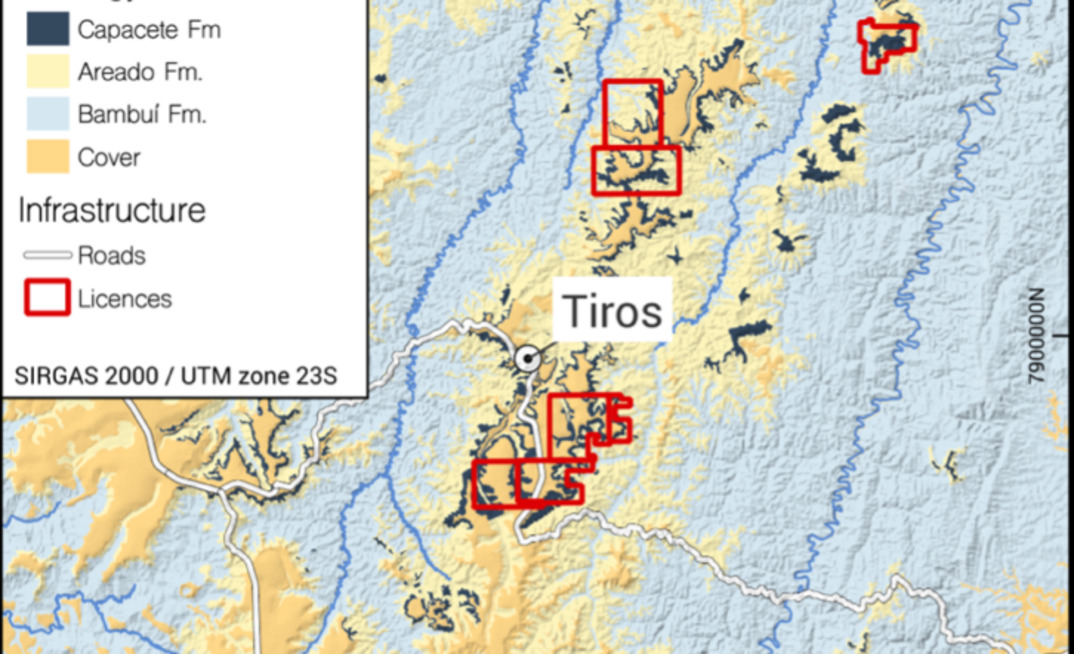 Área do projeto de titânio e elementos de terras raras Tiros, da Resouro, em MG/Divulgação