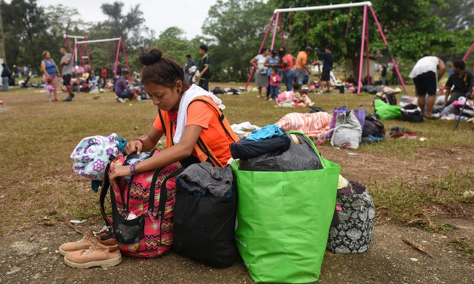 Migrant caravan breaks up in southern Mexico Migrant caravan breaks up in southern Mexico