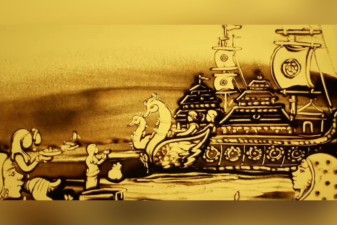Odisha artist Manas Kumar Sahoo offers homage to 'Boita Bandana' festivities through stunning sand animation