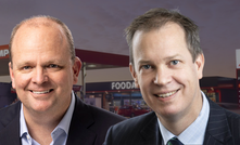 Ampol refinance after financial headwinds: Pictured: Ampol CFO Greg Barnes (left) and CEO Matt Halliday.