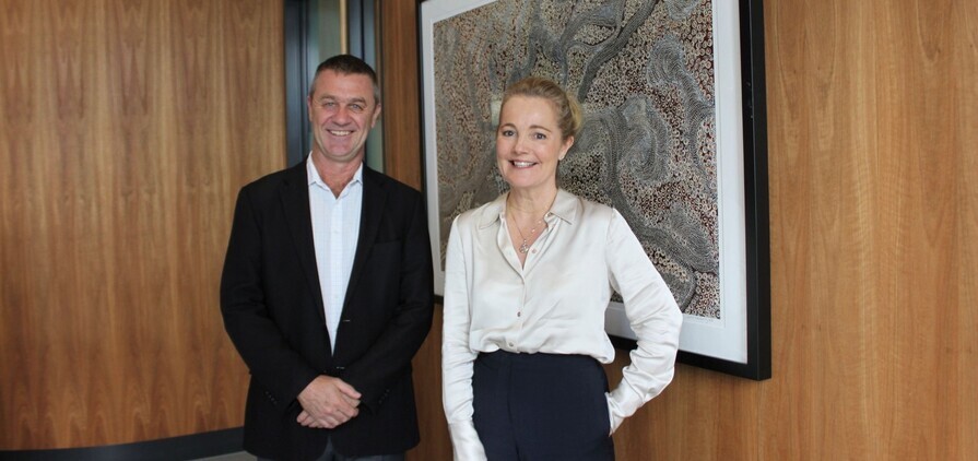 Peter Johnston (left) and Penny Stewart.