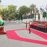 PM Modi welcomed with ceremonial Guard of Honour in Thailand