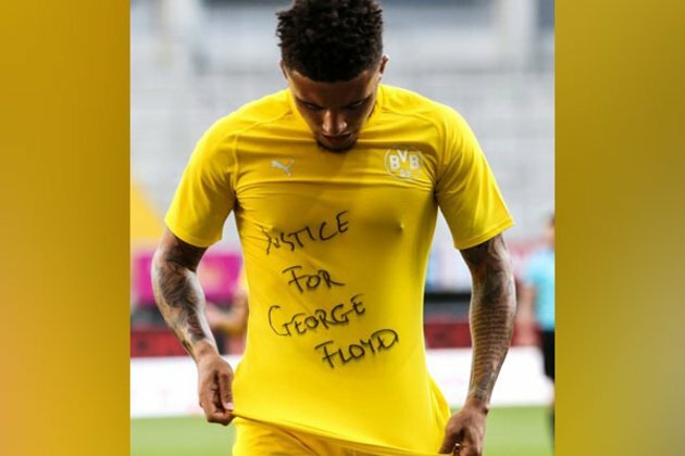 Jadon Sancho pays tribute to George Floyd