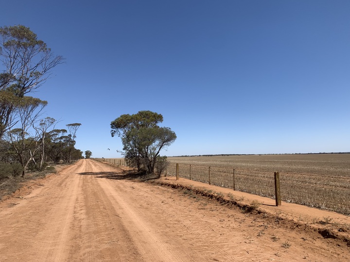 View from the public road adjacent to the pastoral land acquired by VHM for the Goschen mine footprint