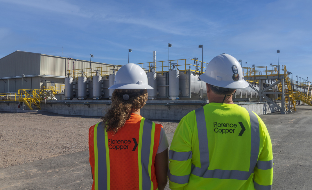 Once fully operational, Florence Copper will have an annual average production capacity of 85 million pounds of copper