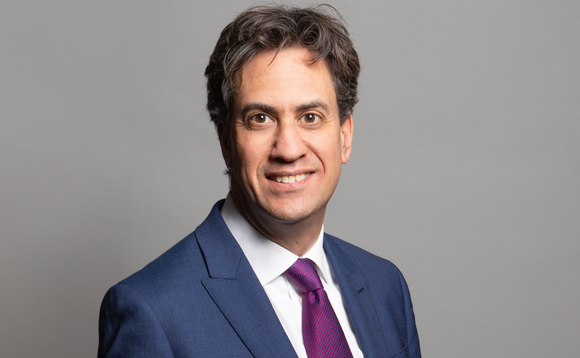 Ed Miliband has been named Labour's Shadow Secretary of State for Climate Change and Net Zero
