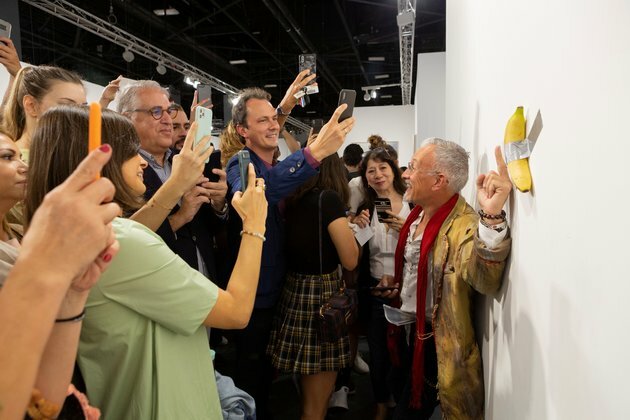 Idris Elba DJs, Banana Art Sells for $120k at Art Basel