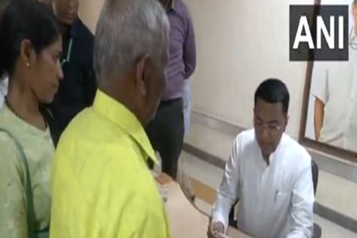Goa CM Pramod Sawant holds Janta Darbar in Sankhali