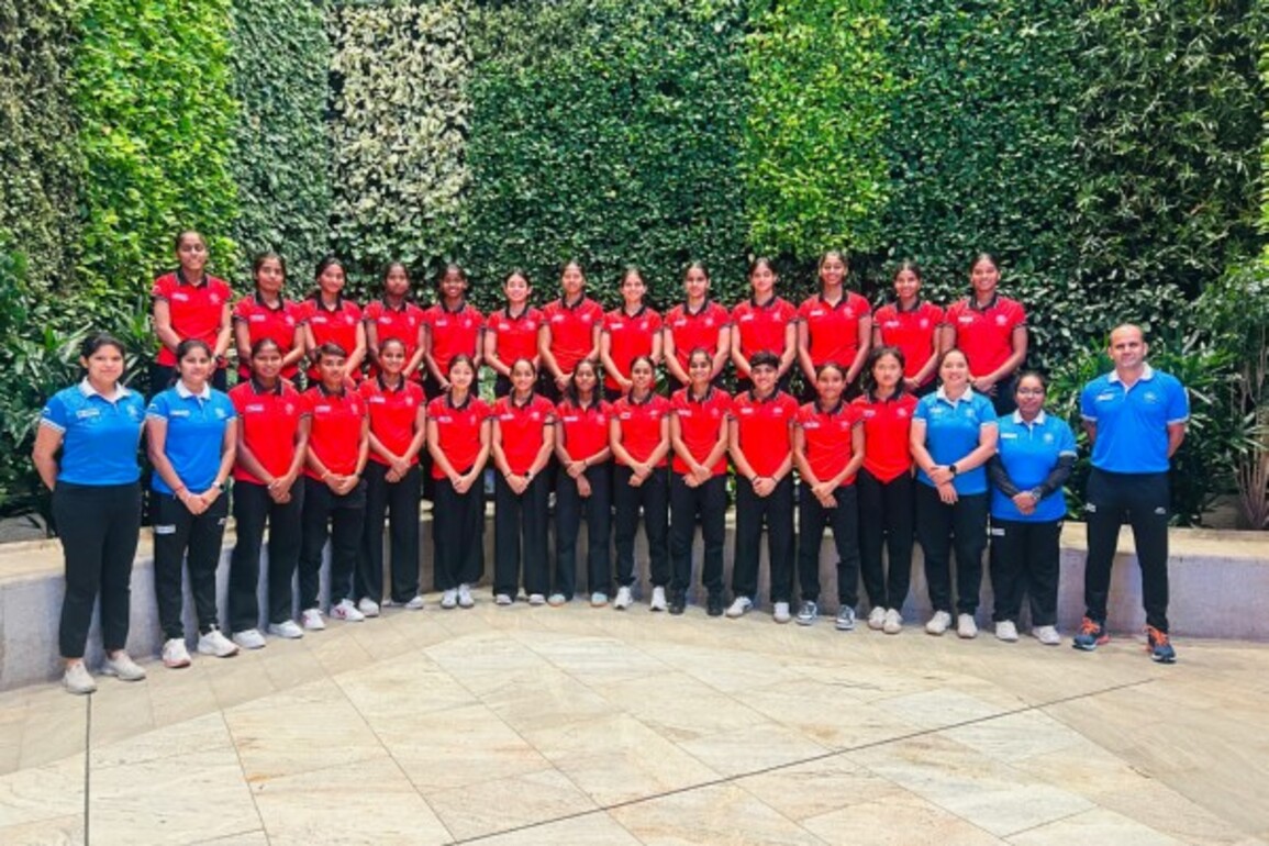 Indian Junior Women's Hockey team leaves for Four Nations Tournament in Argentina