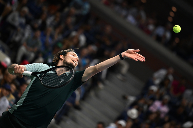 (SP)U.S.-NEW YORK-TENNIS-US OPEN-MEN'S SINGLES-SINNER VS BUBLIK