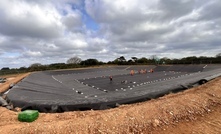 The Cross Lanes Lagoon ready for brine