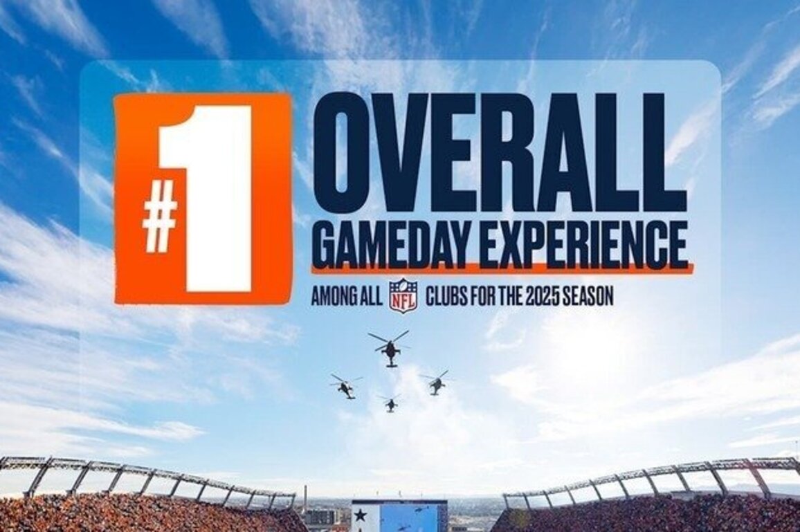 Broncos ranked first in the NFL in overall game-day experience