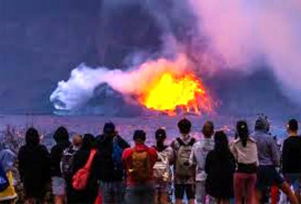 Hawaii's Kilauea volcano is spewing lava once again