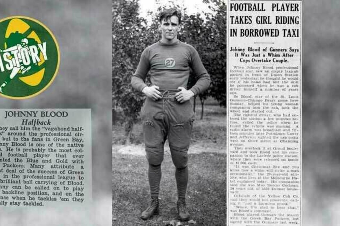 His name was Johnny Blood, not Johnny 'Blood' McNally