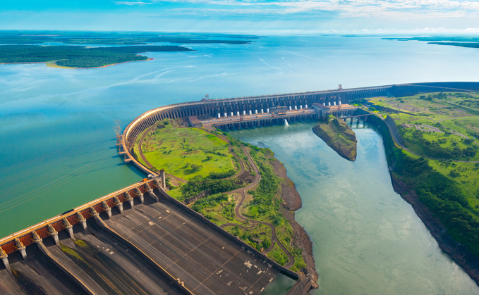 Brazil's Itaipu hydroelectric Dam on the Parana River | Credit: iStock