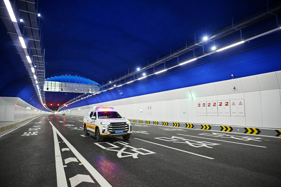 CHINA-SHANDONG-QINGDAO-LAOHU MOUNTAIN TUNNEL-OPEN (CN)