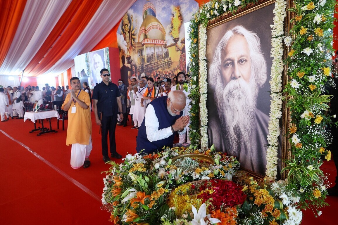 "Pleasant coincidence": PM Modi on WB oath-taking on Rabindranath Tagore Jayanti