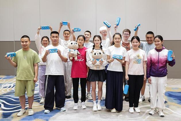 Olympic champion Chen promotes inclusion through sport for visually impaired children