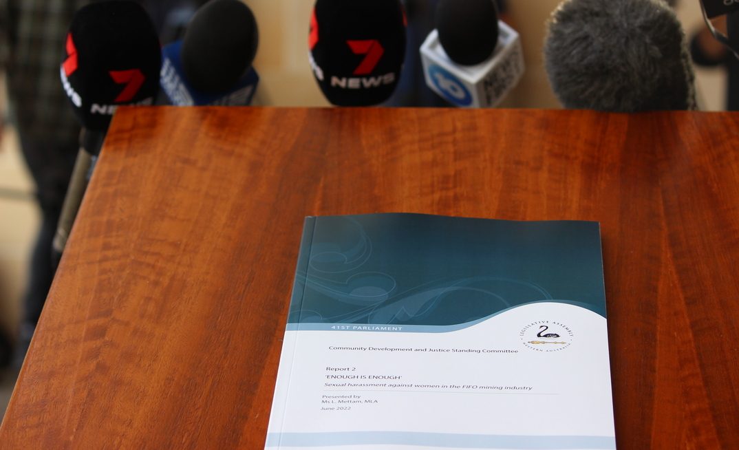 The Enough is enough report after its tabling in parliament.