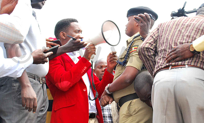 MP Ssewanyana's Kiruddu protest halted MP Ssewanyana's Kiruddu protest halted