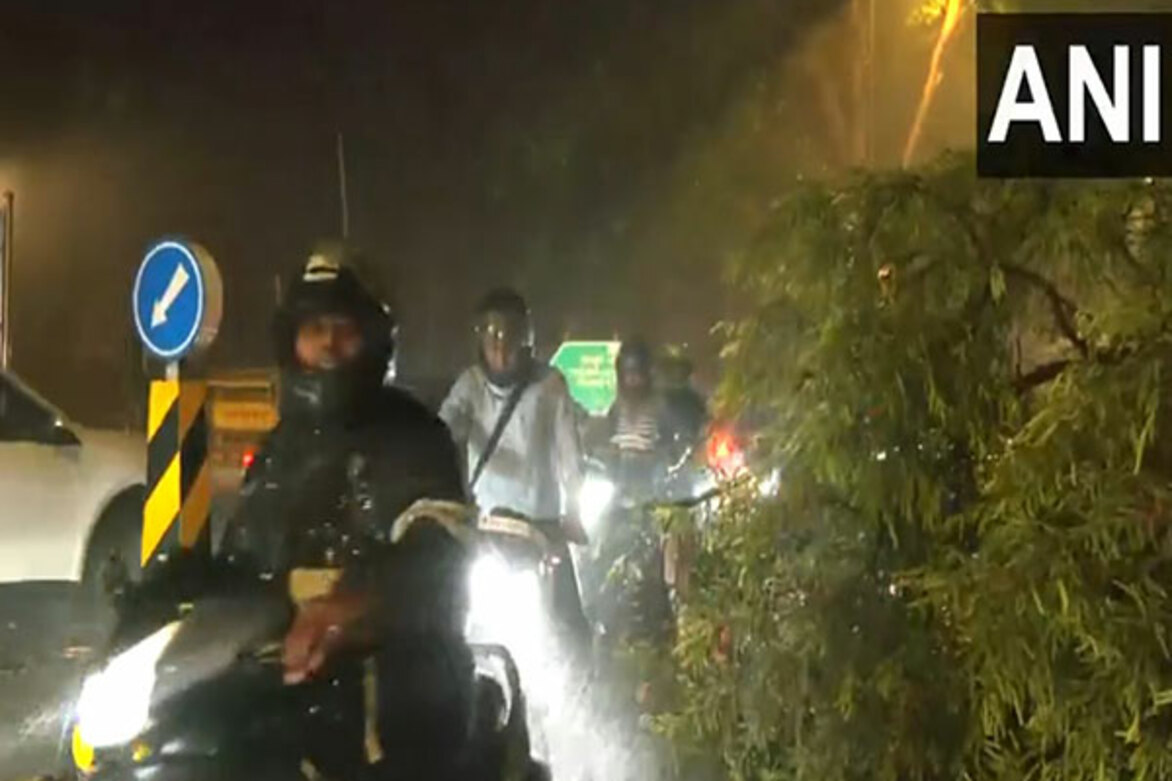 Delhi sees gusty winds, hailstorm and heavy rain as people feel relief from heat; flights impacted