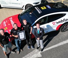 Guinness World Records: Webfleet hails record-breaking EV journey of 569 miles on a single charge