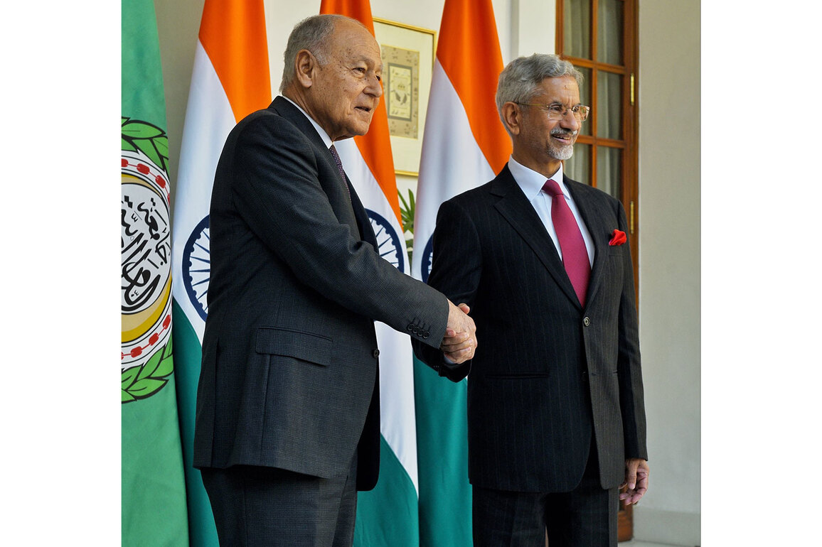 EAM Jaishankar meets Arab League Secretary General Ahmed Aboul Gheit ahead of IAFMM in New Delhi