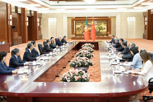 CHINA-BEIJING-ZHAO LEJI-PORTUGUESE PM-MEETING (CN)