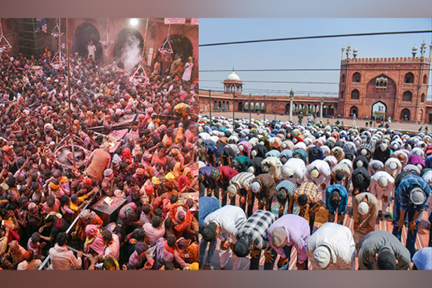 Unity in diversity: Holi, Jumma namaz held in peace across country