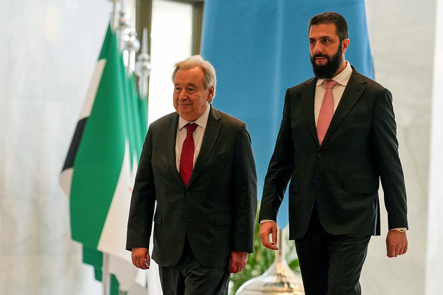 SYRIA-DAMASCUS-UN SECRETARY-GENERAL-VISIT