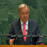 "Statehood for Palestinians is a right, not a reward": UN Secretary-General Antonio Guterres
