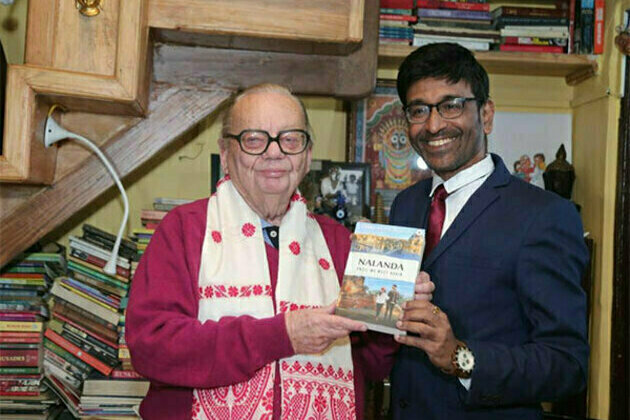 Gautaam Borah's new book 'Nalanada - Until we meet again' launched by Ruskin Bond