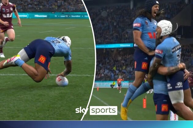 New South Wales take an early lead against Queensland in the State of Origin