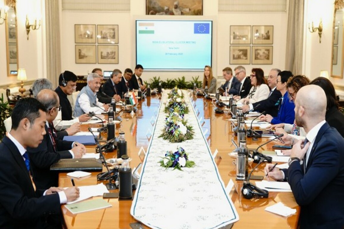 India, EU hold bilateral cluster meeting, discuss connectivity, IMEC, security