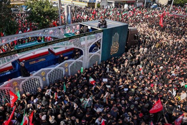 Huge crowds attend funeral procession of Iran's late leader in Tehran