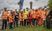  L to r: Sami Massum (BGS), David Boon (BGS), Councillor Rob Inglis, Michelle Bentham, (BGS), Mark Thorpe (Pick Everard), Ross Goodband (Pick Everard), Ruth Edwards MP, Daniel Crow (BGS), Gershwyn Soanes (BGS), Andrew McConnochie (BGS), Mike Potter (NERC), James Howell (NERC) and Edward Leddy-Owen