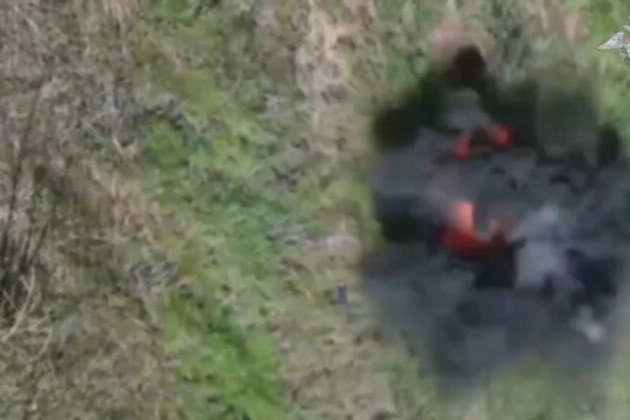 Russian drones detonate Ukrainian roadside bombs - MOD (VIDEO)