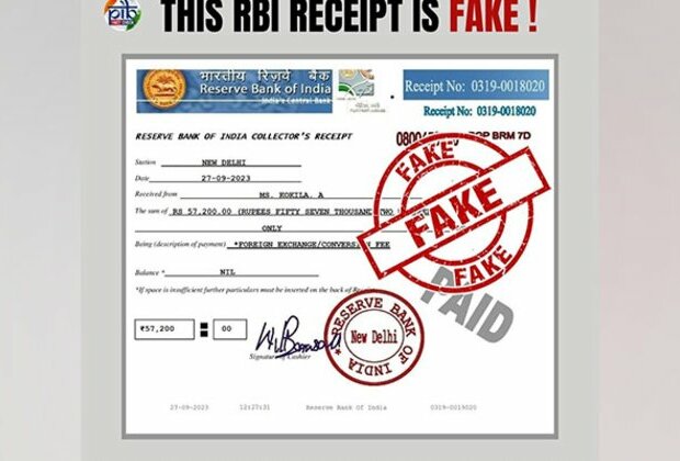 Currency conversion fee receipt issued by RBI doing rounds is fake: PIB Fact Check