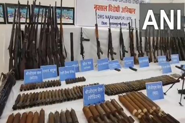 Chhattisgarh: Security forces seize arms cache in anti-Naxal operation in Narayanpur
